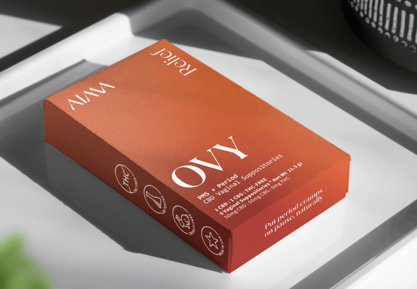 Box of Ovy for Period Pain